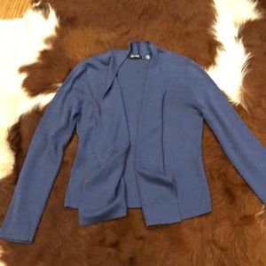 Nic+Zoe Size M Slate Blue Cardigan Sweater